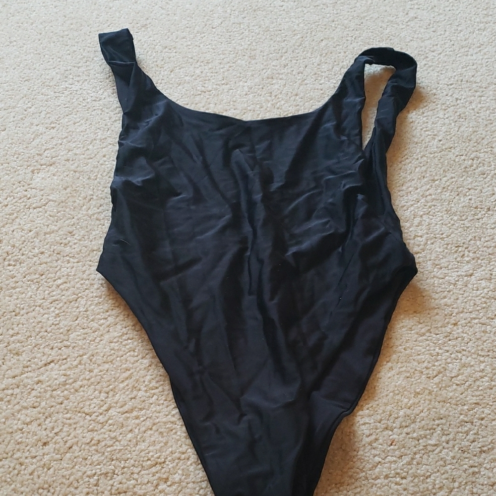 Black One-Piece Swimsuit